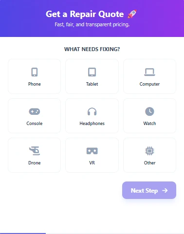 Live Quote Widget UI
